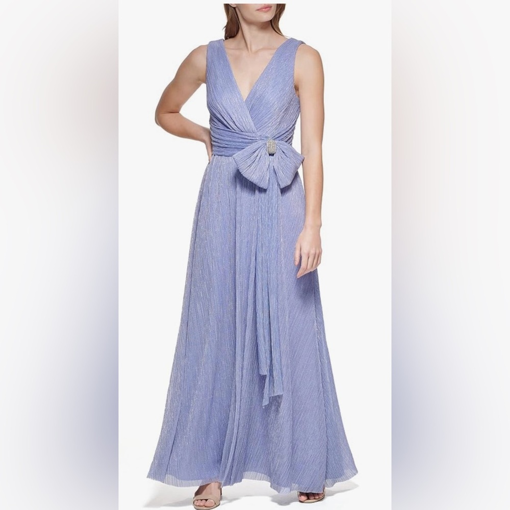 Eliza J - Purple/Periwinkle  Flowing Maxi Gown Size 6 NWT